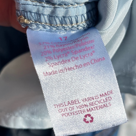 🔥 TWO pair girls jeans size 17 super stretch (No Boundaries) - Picture 3 of 5